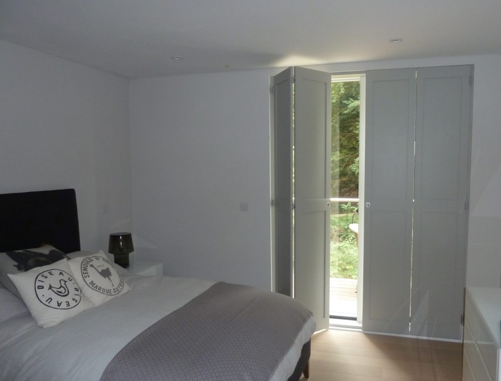 solid bedroom shutter